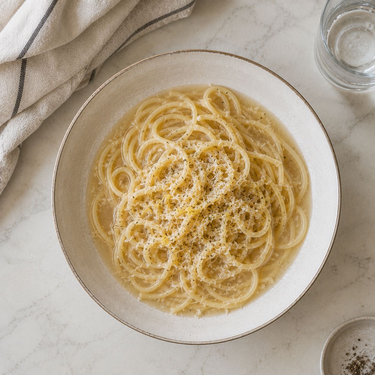 Pasta in Parmesan Rind Broth